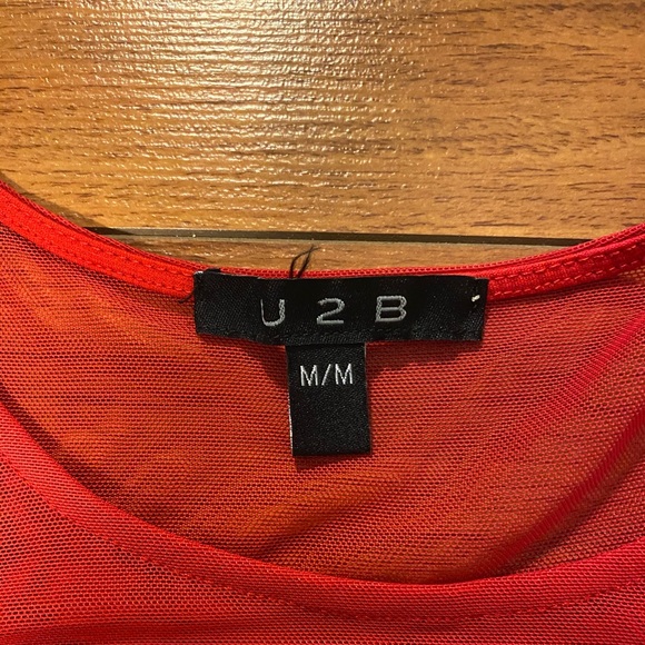 Red Mesh Bodysuit - Picture 3 of 3